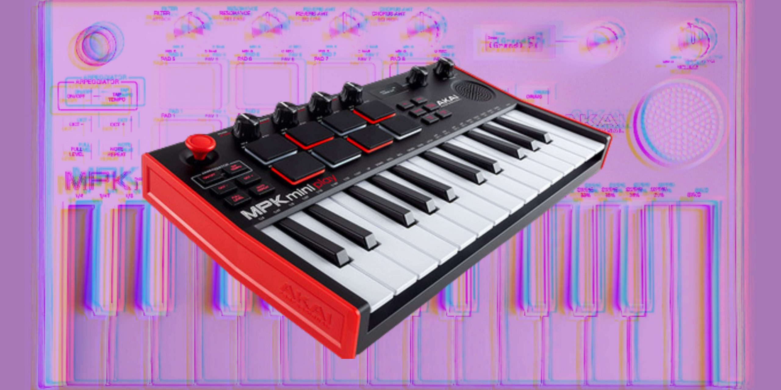 AKAI MPK Mini Play mk3 is A Keyboard Controller With Sounds and a