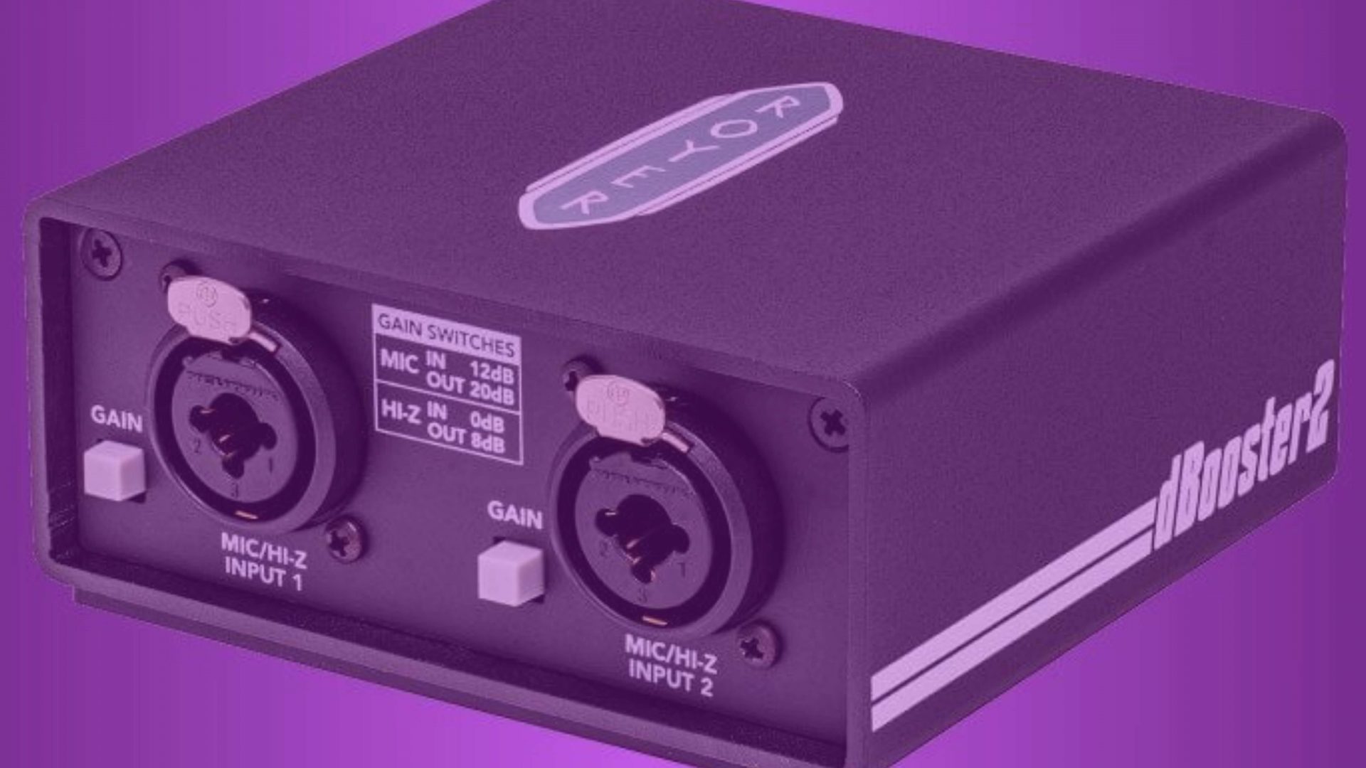 dBooster2 by Royer Labs is a TwoChannel Signal Booster and DI Box