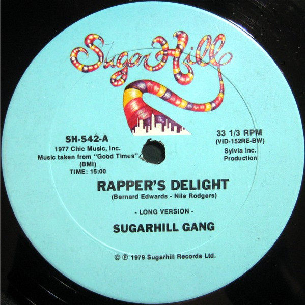 Rappers Delight  original 12" single record label