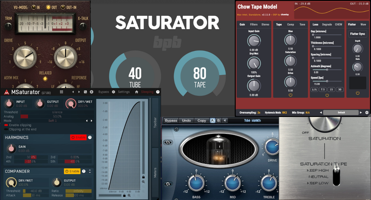 The 6 Best FREE Saturation Plugins