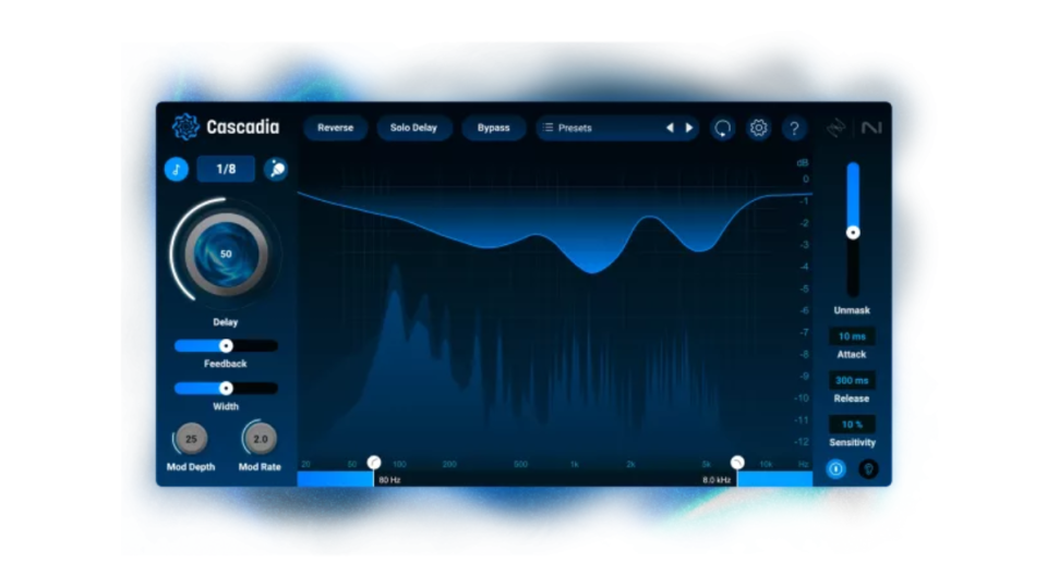 iZotope announce Cascadia delay plugin