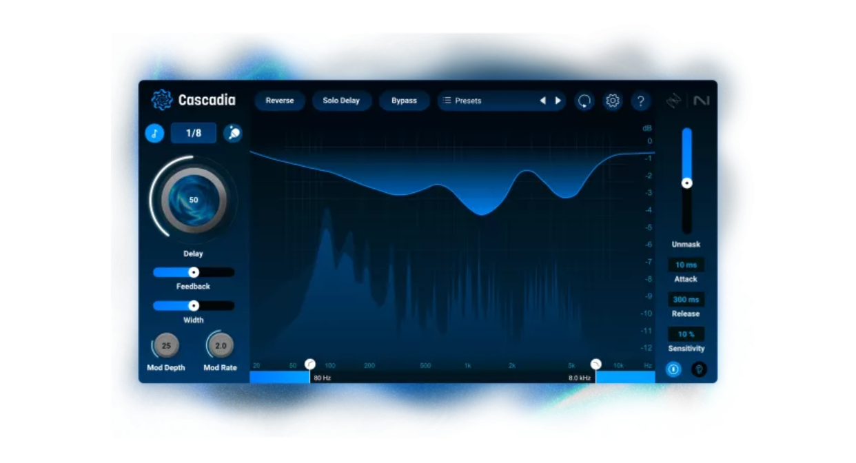 iZotope announce Cascadia delay plugin