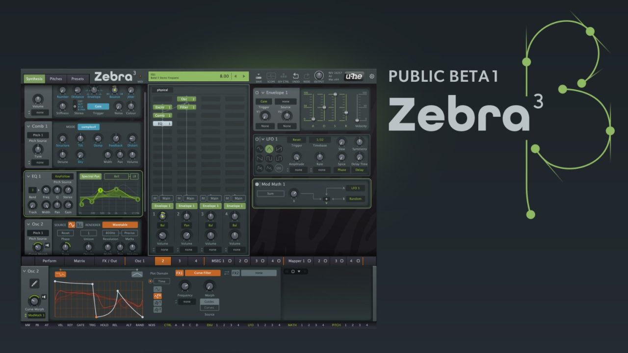 u-he Releases Zebra 3 for public beta