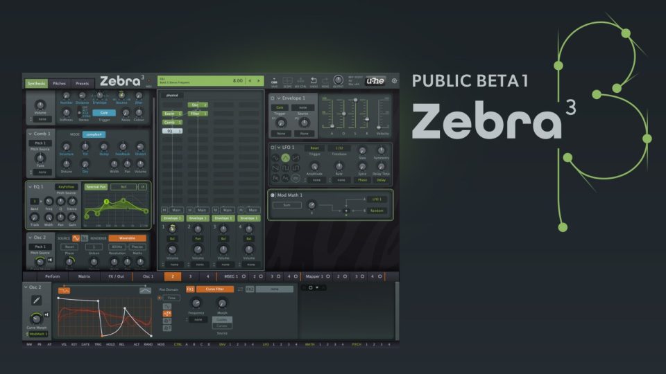 u-he Releases Zebra 3 for public beta
