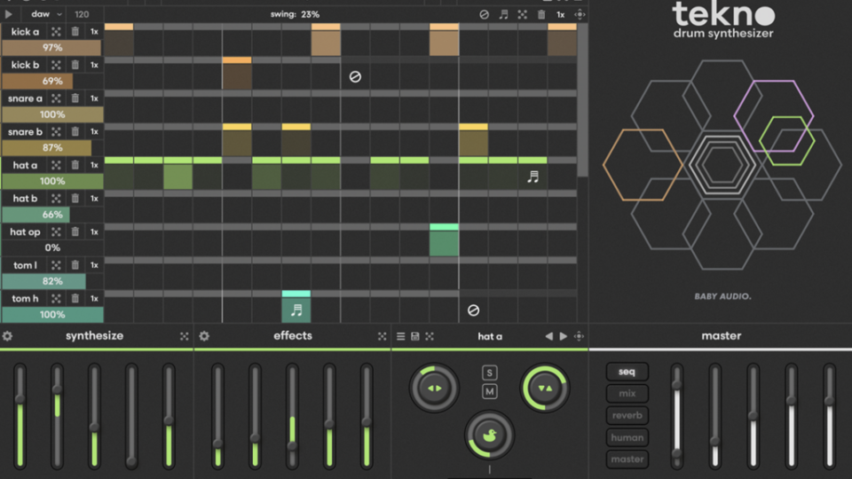 Baby Audio update Tekno drum synth