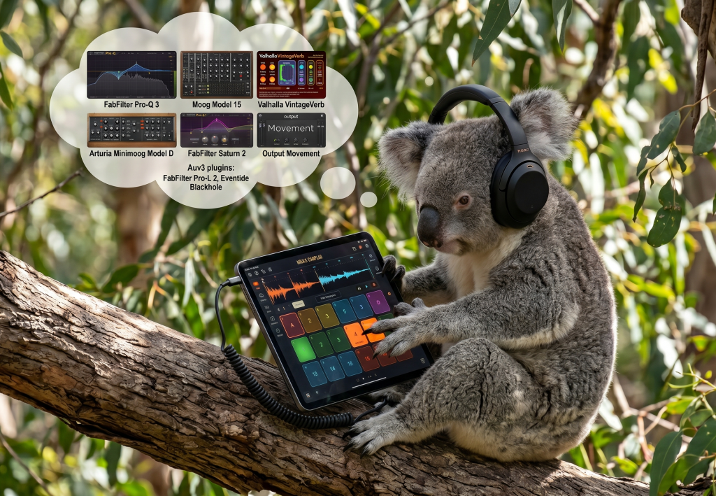 Koala Sampler update offers AUv3 support, heralding in a whole new world of plugin possibilities